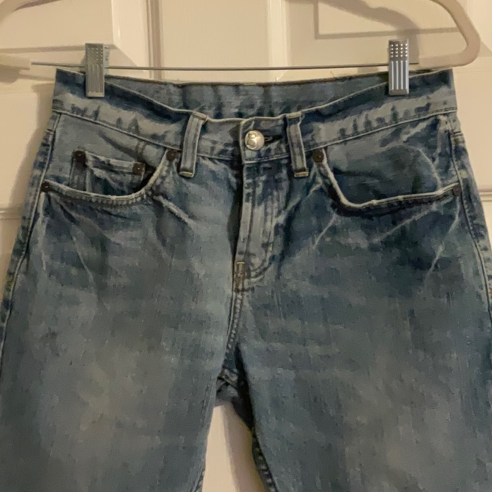 Bullhead young men’s jeans bundle. 2 blue jeans 100 percent cotton, 1 tan jeans - Picture 8 of 16